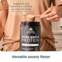 Thumbnail for Image 6 of Ancient Nutrition Grass Fed Bone Broth Protein Powder, Pure