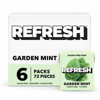 Thumbnail for Image 4 of Garden Mint for the product Refresh Gum Natural Sugar-Free Xylitol Chewing Gum
