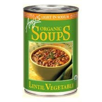 Thumbnail for Image 6 of Amy's Soup Vegan Light in Sodium Lentil Vegetable Soup (12 Pack) 14.5 oz