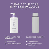 Thumbnail for Image 5 of Native Scalp Detox Shampoo Lavender Cloud & Vanilla 16.5 fl Oz.