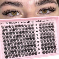 Thumbnail for Image 3 of H-Wispy lash cluster for the product Goddvenus Fluffy Lash Clusters Natural D Curl Cluster Eyelash Extensions
