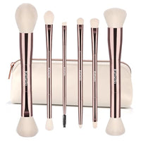 Thumbnail for Image 1 of Default Title for the product Raffaello 6-in-12 Dual-Ended Makeup Brushes Set