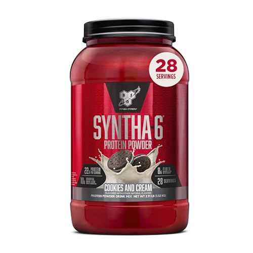 Image 11 of Cookies and Cream / 2.91 Pound (Pack of 1) for the product BSN SYNTHA-6 Premium Protein Powder