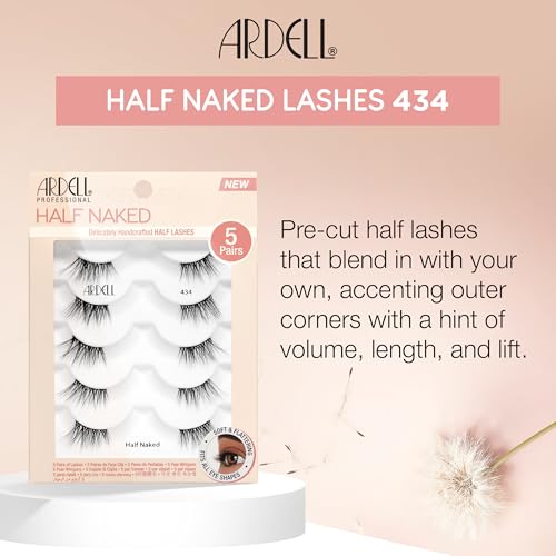 Image 3 of Ardell Naked Half Lashes 434, 5 Pairs