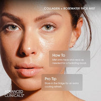 Thumbnail for Image 5 of Advanced Clinicals Collagen Rosewater Face Mist 7.5 Fl Oz