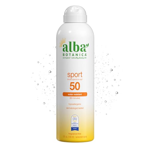 Image 1 of Default Title for the product Alba Botanica Sport Sunscreen Spray for Face and Body, SPF 50, 5 fl oz Bottle