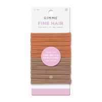 Thumbnail for Image 2 of Brown/Tan for the product GIMME Beauty Fine Hair Seamless Ties