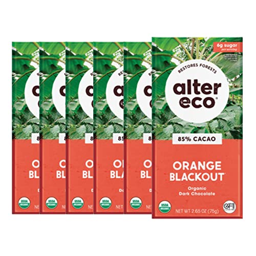 Image 6 of Orange Blackout / 6 Count (Pack of 1) for the product Alter Eco Dark Chocolate Bars