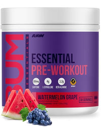 Thumbnail for Image 6 of Watermelon Grape (Pack of 1) for the product RAW Essential Pre-Workout Powder