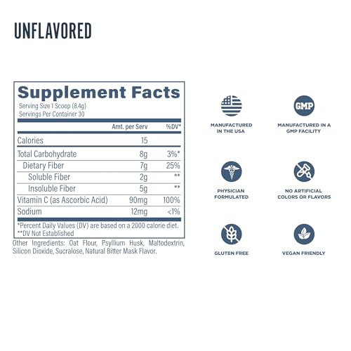 Image 7 of Revive MD Fiber Supplement for Digestive & Gut Health - 5g Dietary Fiber, Chocolate, 30 Servings