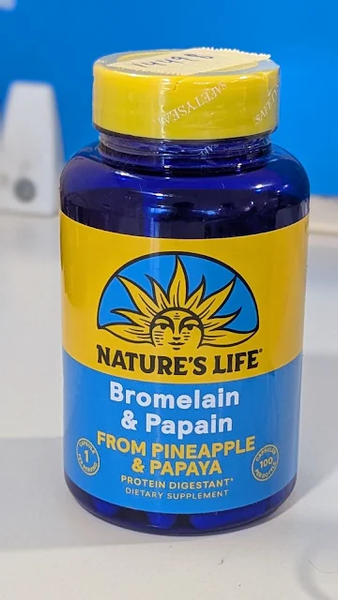 Nature's Life Bromelain & Papain 250/250 mg 100 vcaps