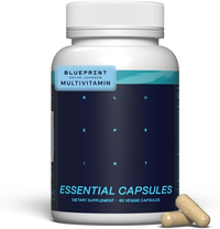 Thumbnail for Blueprint Bryan Johnson Essential Capsules - Daily Multivitamin/Multimineral for Women and Men - Antioxidant Supplement with Calcium, Vitamin B1, Vitamin D, and Zinc - Vegan and Non GMO (30 Servings)
