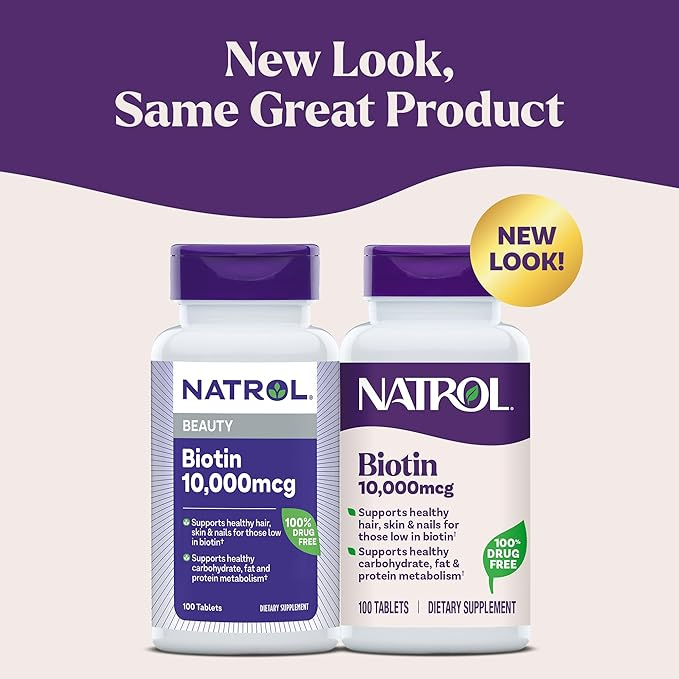 Natrol Biotin Max 10000 Mcg, 100 Tablets