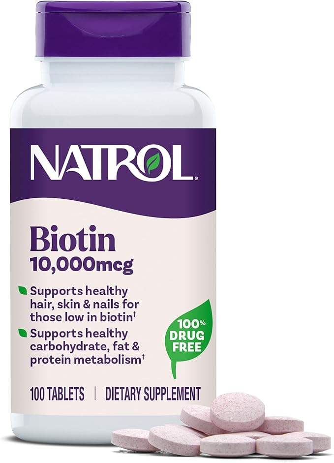Natrol Biotin Max 10000 Mcg, 100 Tablets